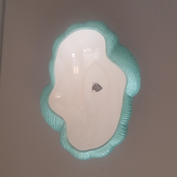 Vintage Shawnee Elegance Metallic Shell Flower Bowl - Picture 4 of 7